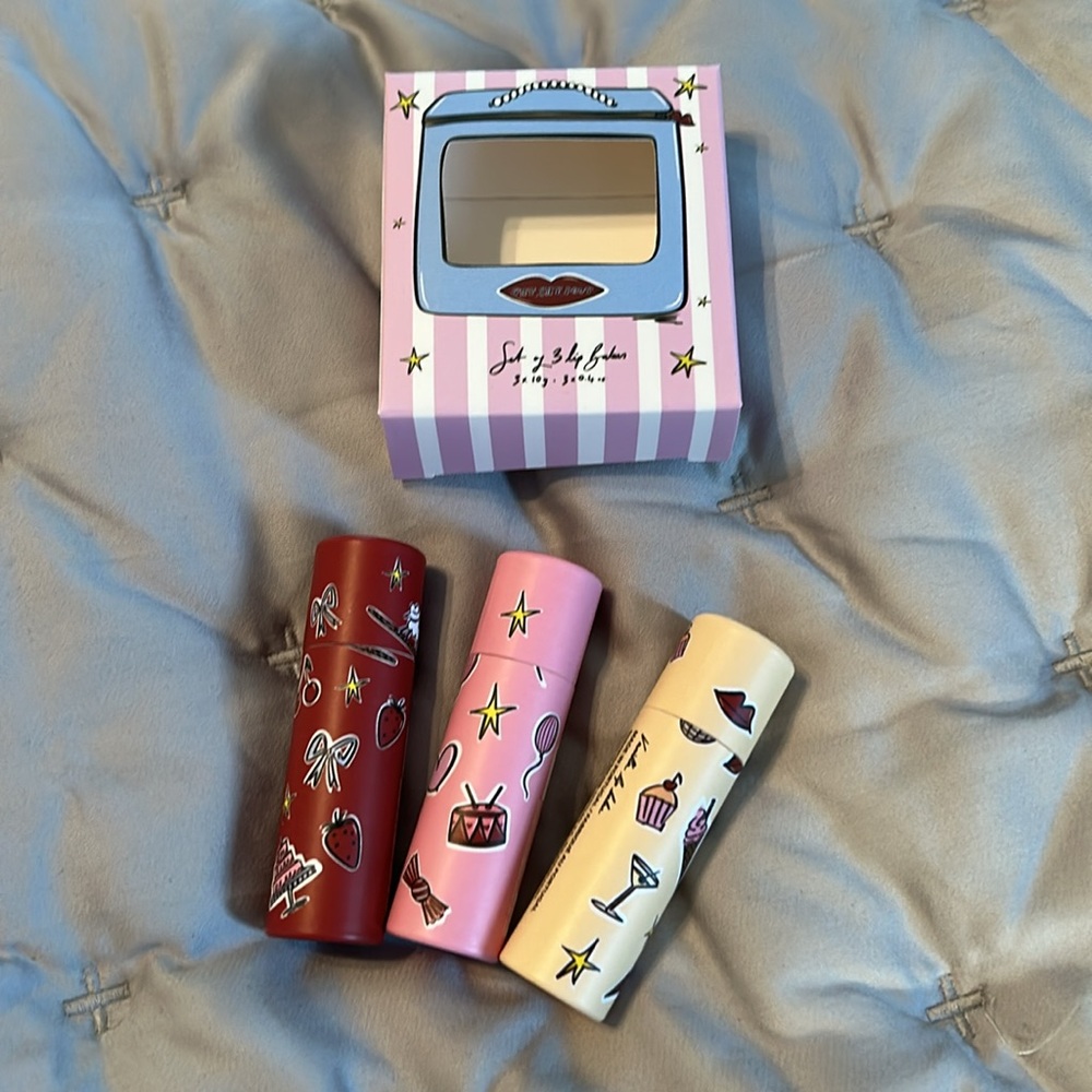3 for 30$ Anthropologie Nepthys lip balm set New